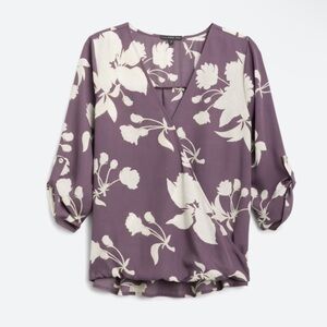 west kei allan rolltab high low blouse